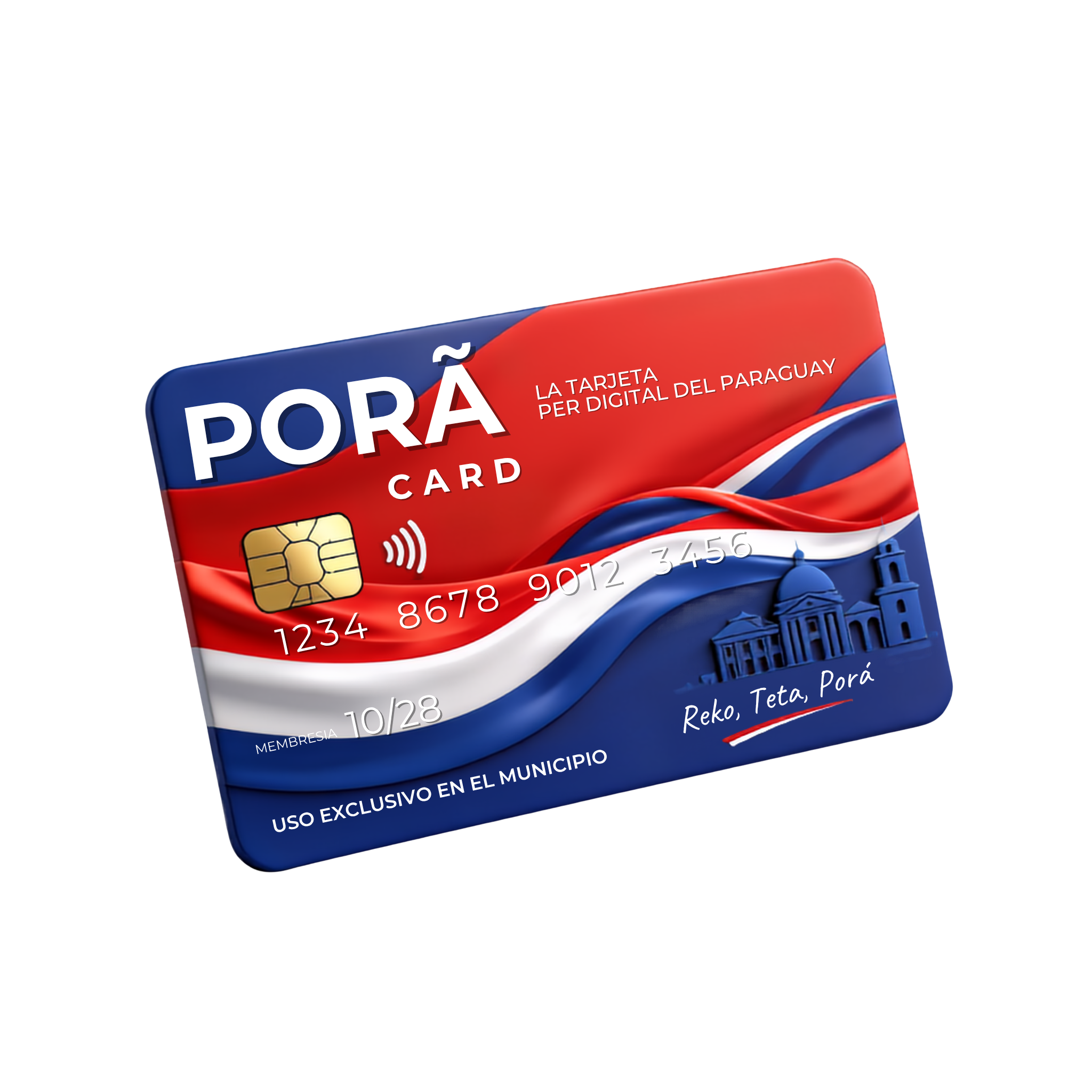 Cartão PORÃ Card com identidade paraguaia